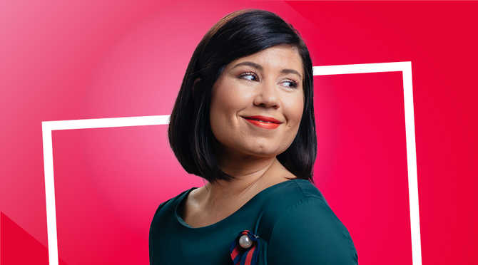 Hierbleiben-Botschafterin: Franziska Lange