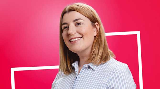 Hierbleiben-Botschafterin: Andrea Jozwiak